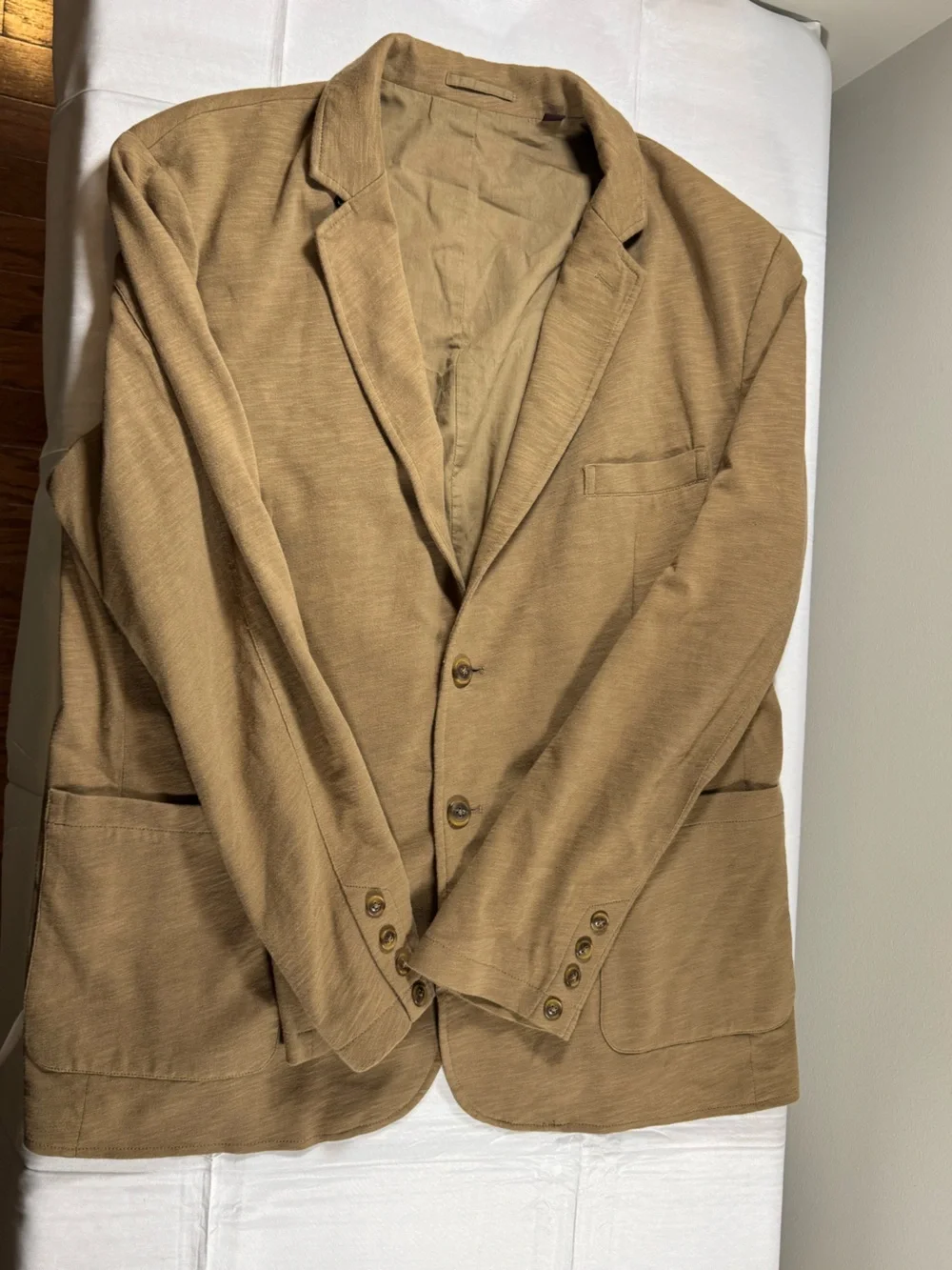 Johnston & Murphy tan 100% Cotton Sport Coat/Blazer.